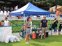 Starostka města Opočna paní Šárka Škrabalová a Tomáš Přibyl předseda fotbalového oddílu Spartaku Opočno  20190824-3523