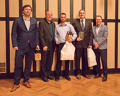 2022 0414 - Náchod - 11. Galavečer krajského fotbalu - 023 7. Zvláštní cena Královéhradeckého KFS Radoslava Kozlovská JUDr. Miroslav Antl Zbyněk Šturma - in memoriam Karel Medlík - in memoriam