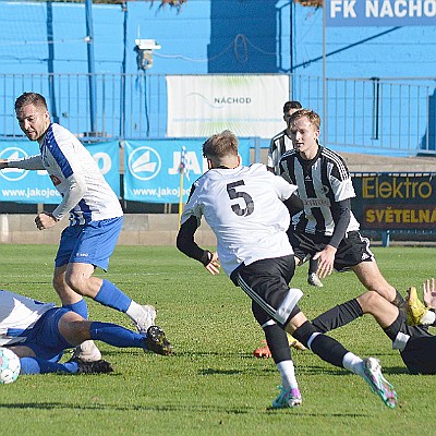 FK Náchod vs FC Spartak Rychnov nad Kněžnou 4-2 VOTROK Krajský přebor, 12. kolo, ročník 2023-2024