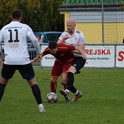 SK Červený Kostelec vs FK Náchod 0-3 VOTROK Krajský přeboe mužů, 13. kolo, ročník 2023-2024